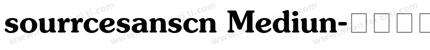 sourrcesanscn Mediun字体转换